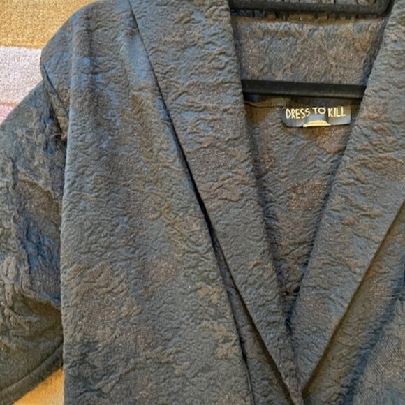 Dress to Kill, Brown Brocade Wrap Dress, Size 1 - Picture 3 of 12